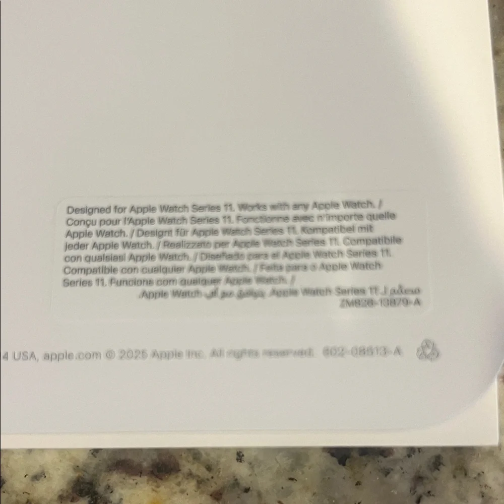 Apple Watch Sport Band Packaging — Space Black